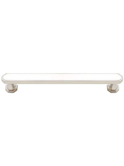 Dickinson Octagon Pull - 6 5/16 inch Center-to-Center in Polished Nickel.